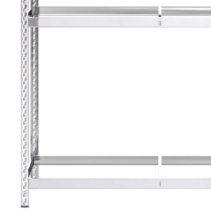 Berkfield 2-Layer Tire Racks 2 pcs Silver 110x40x180 cm Steel