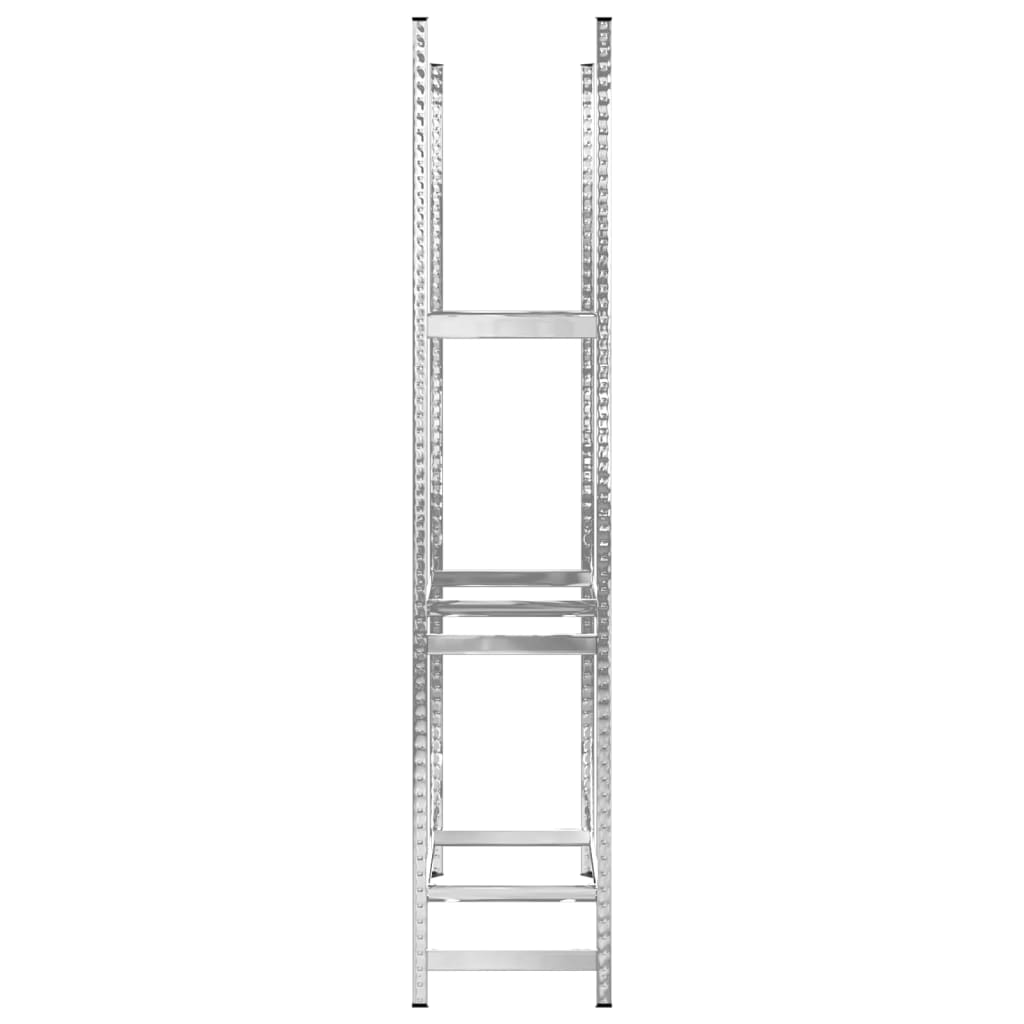 Berkfield 3-Layer Tire Racks 2 pcs Silver 110x40x200 cm Steel