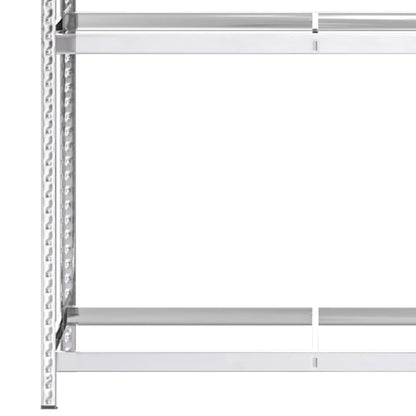 Berkfield 3-Layer Tire Racks 2 pcs Silver 110x40x200 cm Steel