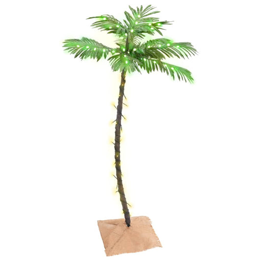 Berkfield LED Palm Tree Warm White 72 LEDs 120 cm