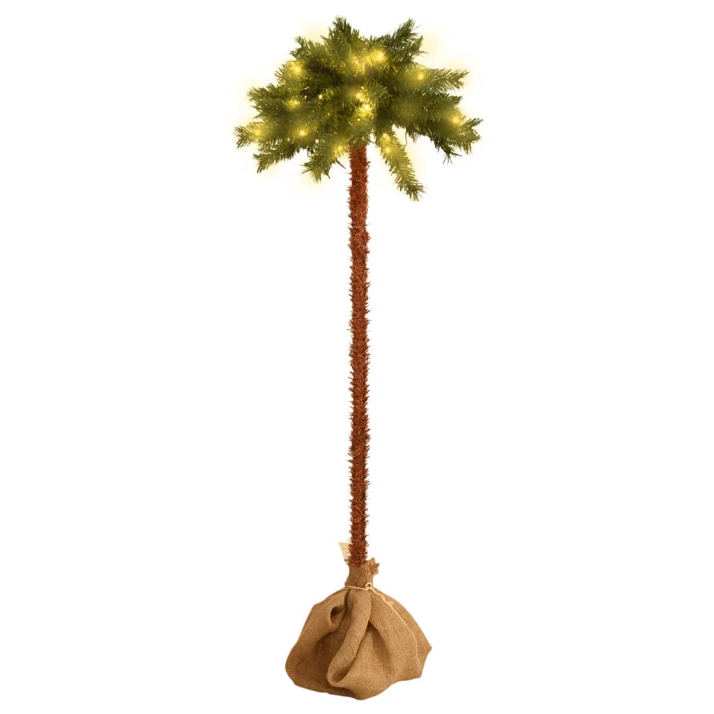 Berkfield Artificial Palm Tree with LEDs 120 cm