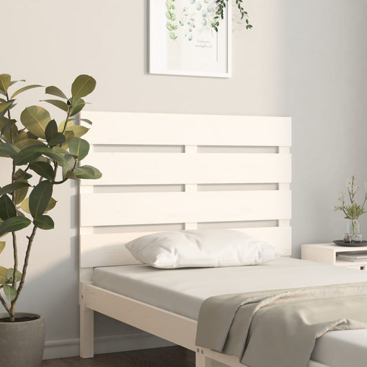 Berkfield Headboard White 90x3x80 cm Solid Wood Pine