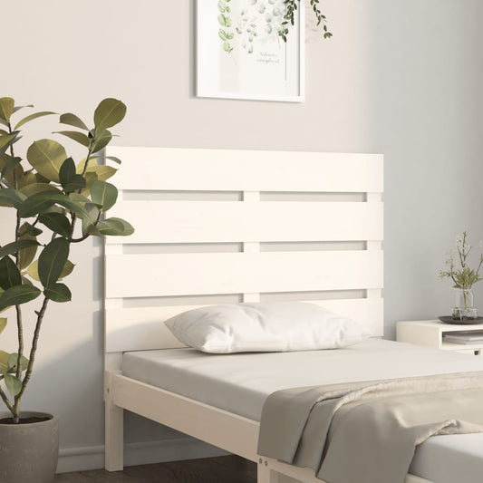 Berkfield Headboard White 75x3x80 cm Solid Wood Pine