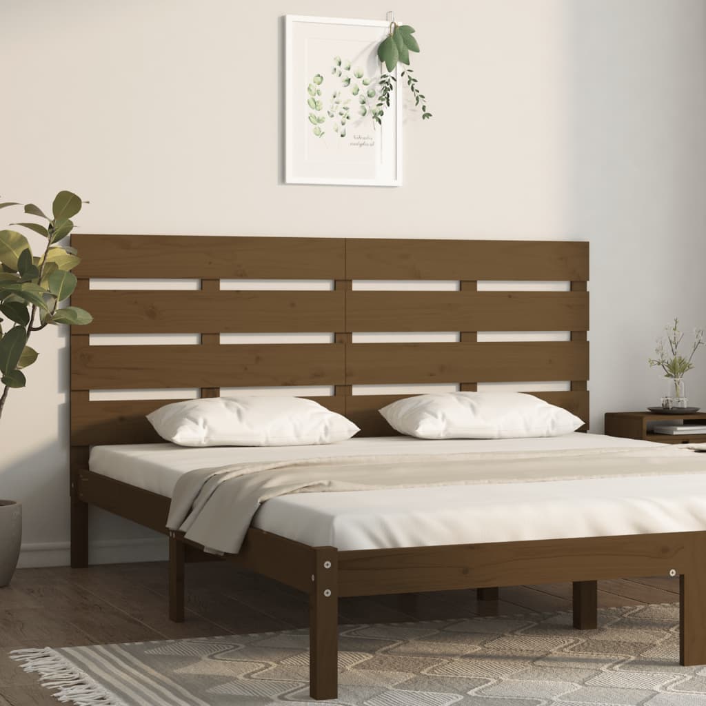 Berkfield Headboard Honey Brown 135x3x80 cm Solid Wood Pine