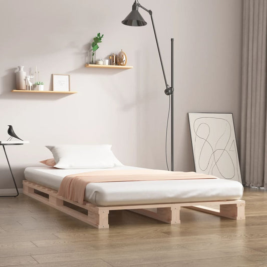 Berkfield Pallet Bed 100x200 cm Solid Wood Pine