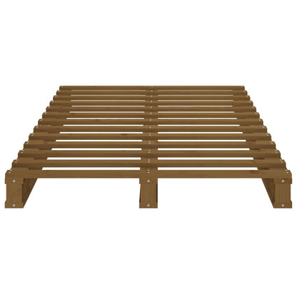 Berkfield Pallet Bed Honey Brown 100x200 cm Solid Wood Pine