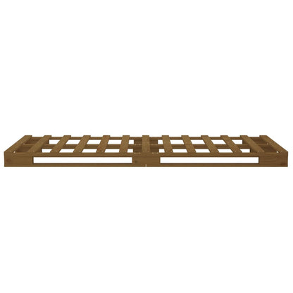 Berkfield Pallet Bed Honey Brown 75x190 cm Small Single Solid Wood Pine