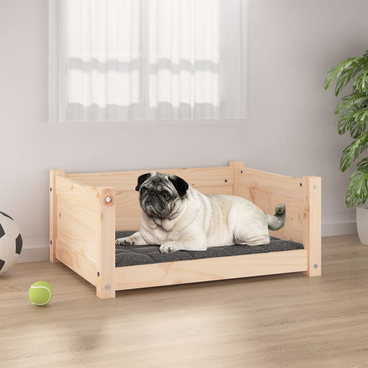 Berkfield Dog Bed 65.5x50.5x28 cm Solid Pine Wood