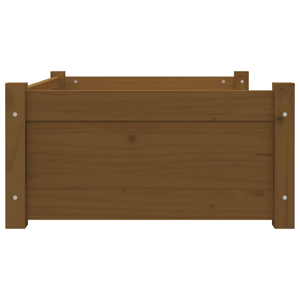 Berkfield Dog Bed Honey Brown 75.5x55.5x28 cm Solid Pine Wood