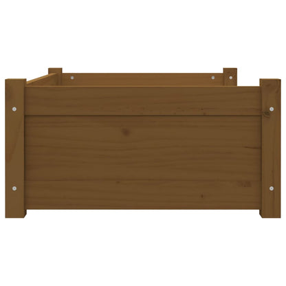 Berkfield Dog Bed Honey Brown 75.5x55.5x28 cm Solid Pine Wood