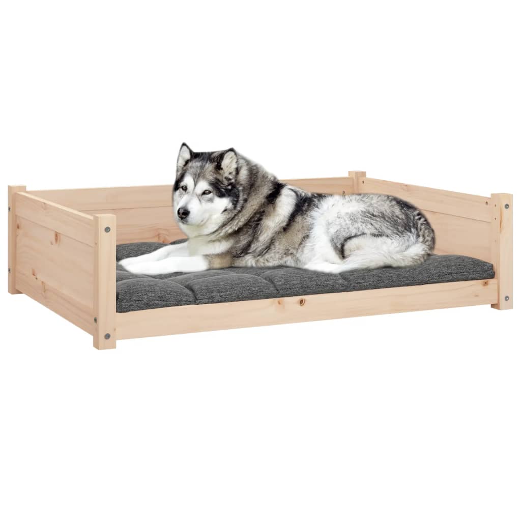 Berkfield Dog Bed 105.5x75.5x28 cm Solid Pine Wood