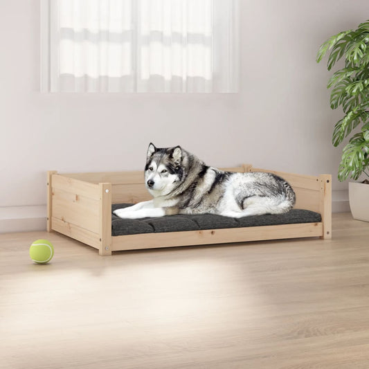 Berkfield Dog Bed 105.5x75.5x28 cm Solid Pine Wood