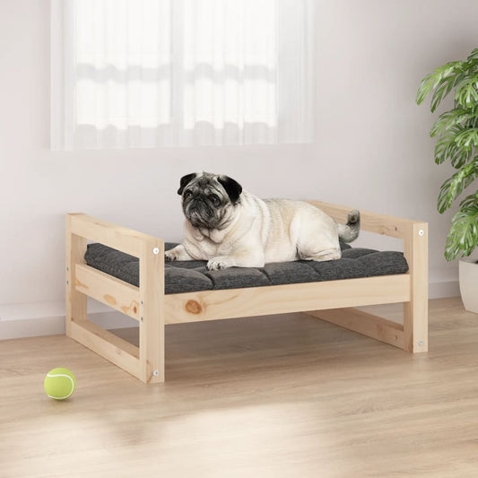 Berkfield Dog Bed 65.5x50.5x28 cm Solid Pine Wood