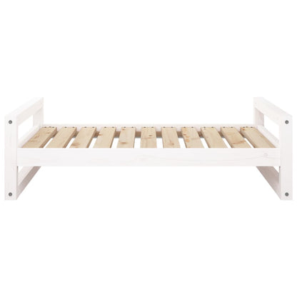 Berkfield Dog Bed White 95.5x65.5x28 cm Solid Pine Wood