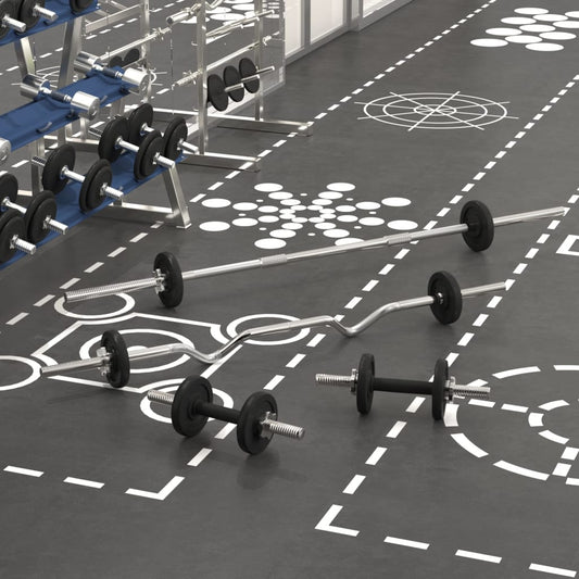 Berkfield Barbell and Dumbbell Set 30 kg Cast Iron