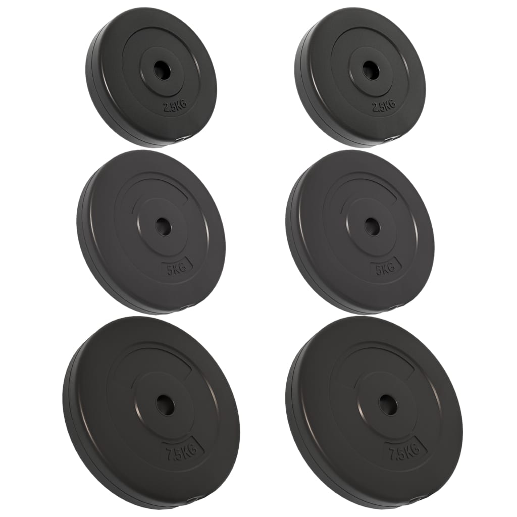 Berkfield Weight Plates 6 pcs 30 kg Cement