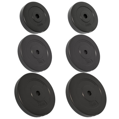 Berkfield Weight Plates 6 pcs 30 kg Cement