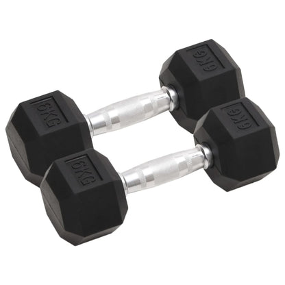 Berkfield Dumbbells 2 pcs 12 kg Cast Iron