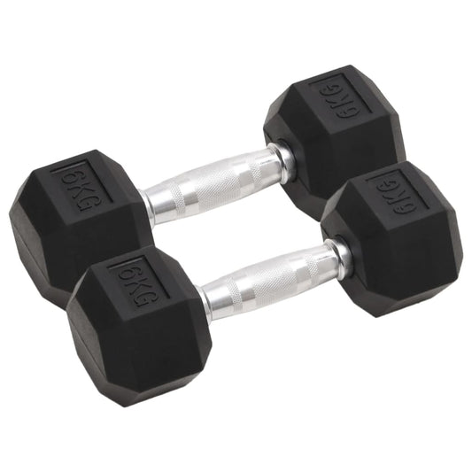Berkfield Dumbbells 2 pcs 12 kg Cast Iron