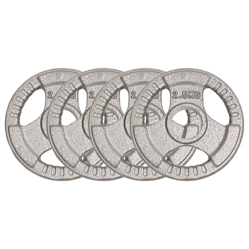 Berkfield Olympic Weight Plates 4 pcs 10 kg Cast Iron