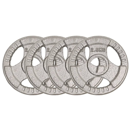 Berkfield Olympic Weight Plates 4 pcs 10 kg Cast Iron