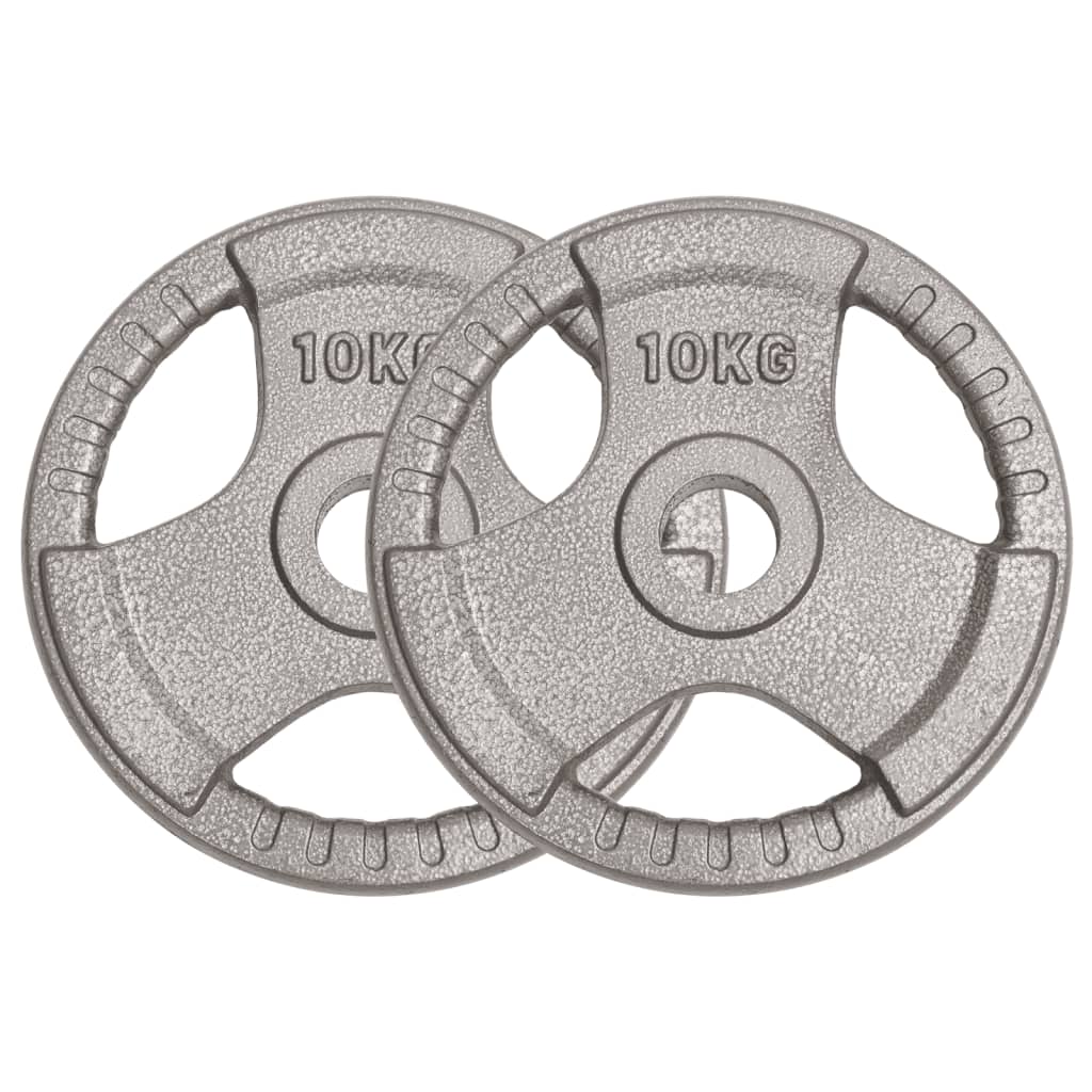 Berkfield Olympic Weight Plates 2 pcs 20 kg Cast Iron