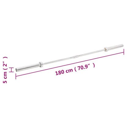 Berkfield Olympic Barbell 180 cm Steel