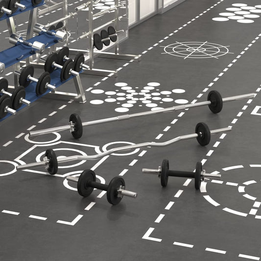 Berkfield Barbell and Dumbbell Set 30 kg Cast Iron