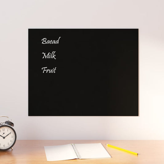 Berkfield Wall-mounted Magnetic Board Black 50x40 cm Tempered Glass