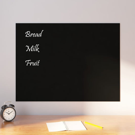 Berkfield Wall-mounted Magnetic Board Black 80x60 cm�_�_Tempered Glass