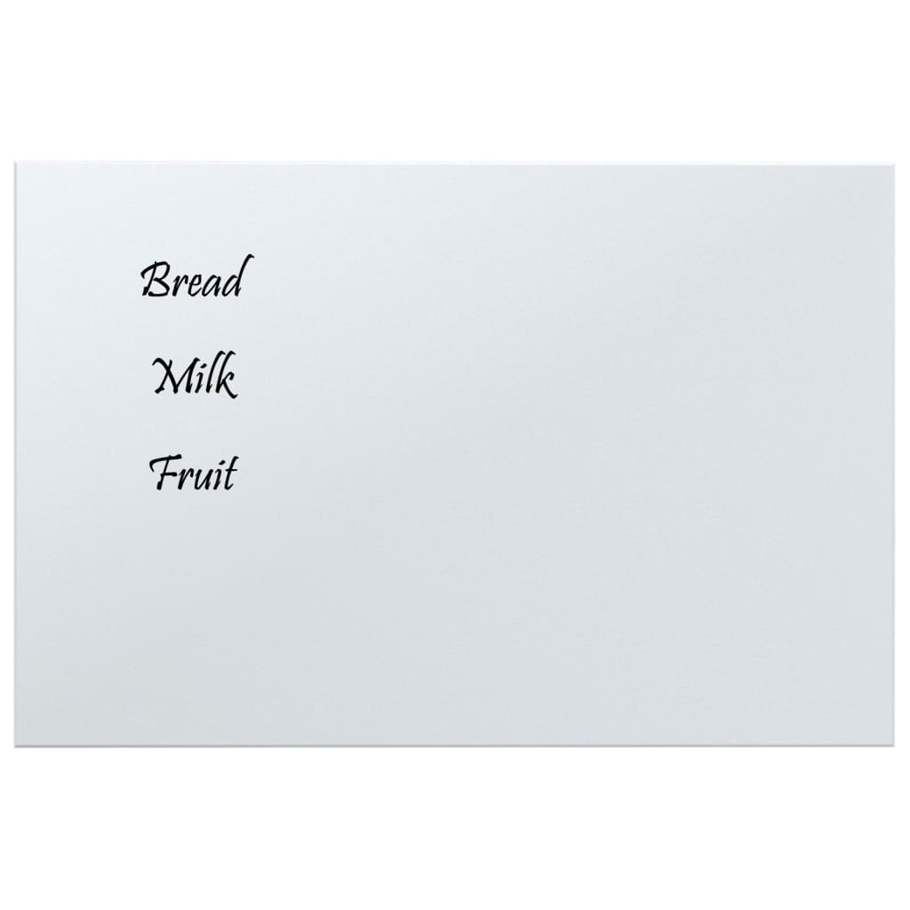 Berkfield Wall-mounted Magnetic Board White 40x30 cm Tempered Glass