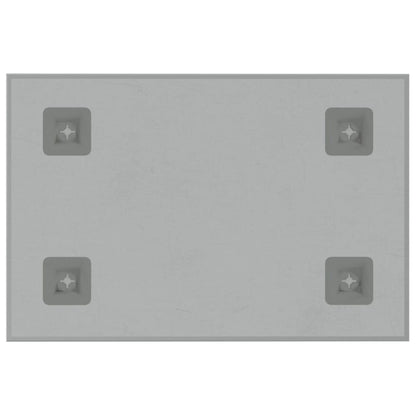 Berkfield Wall-mounted Magnetic Board White 40x30 cm Tempered Glass