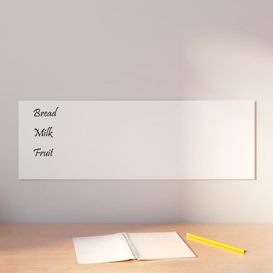 Berkfield Wall-mounted Magnetic Board White 60x20 cm�_�__Tempered Glass