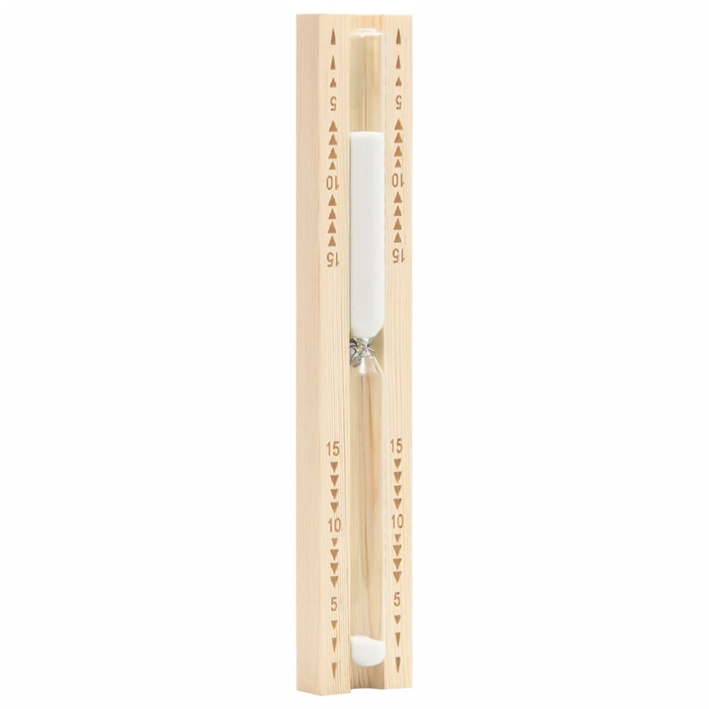 Berkfield Sauna Sand Timer 15 Minutes Solid Wood Pine