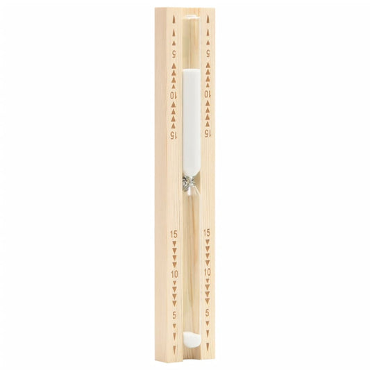 Berkfield Sauna Sand Timer 15 Minutes Solid Wood Pine