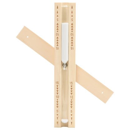 Berkfield Sauna Sand Timer 15 Minutes Solid Wood Pine