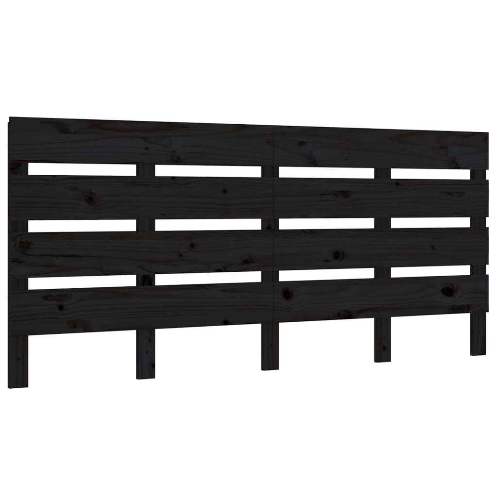 Berkfield Bed Frame Black 140x200 cm Solid Wood Pine