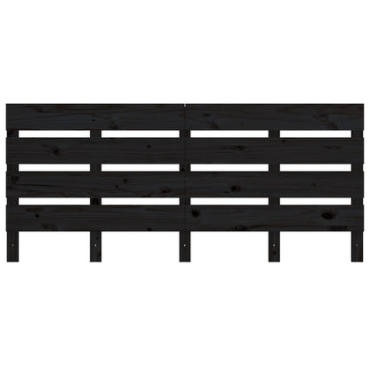 Berkfield Bed Frame Black 140x200 cm Solid Wood Pine