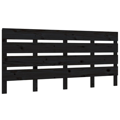 Berkfield Bed Frame Black 150x200 cm Solid Wood Pine King Size