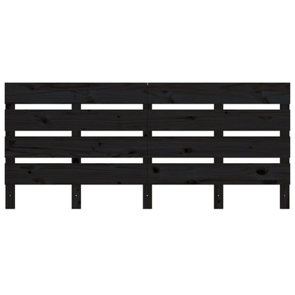 Berkfield Bed Frame Black 150x200 cm Solid Wood Pine King Size