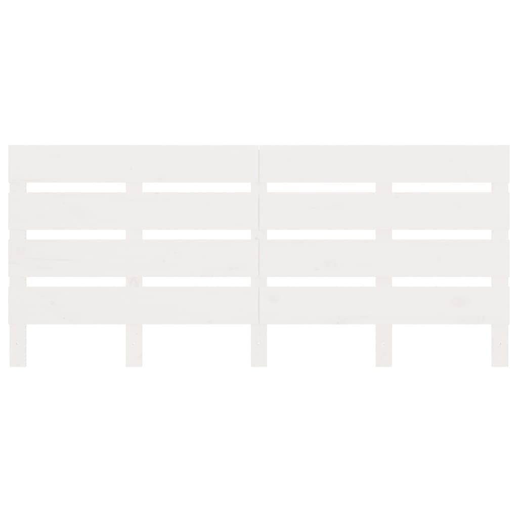 Berkfield Bed Frame White 180x200 cm Solid Wood Pine Super King Size