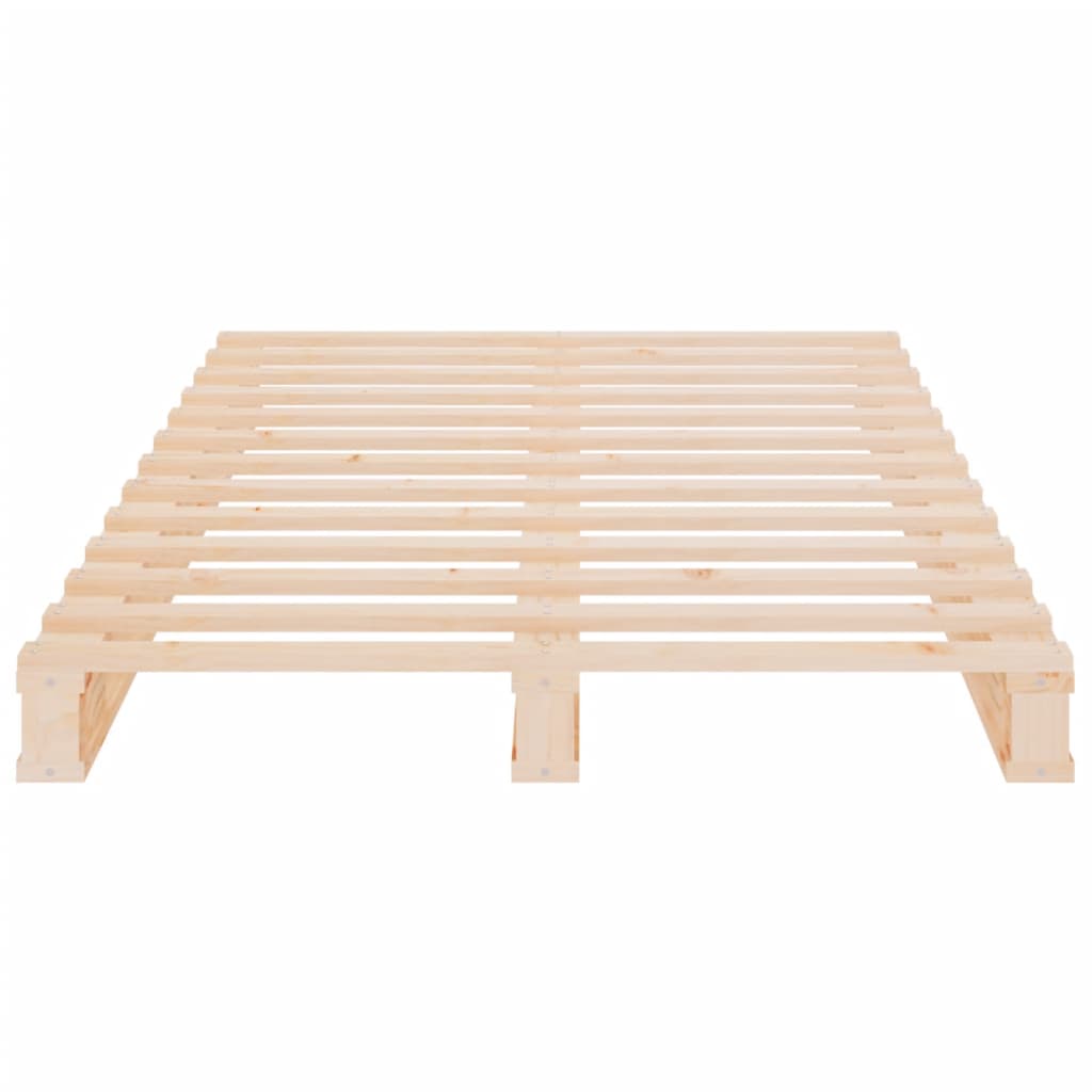 Berkfield Bed Frame 75x190 cm Solid Wood Pine Small Single