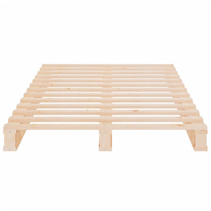 Berkfield Bed Frame 75x190 cm Solid Wood Pine Small Single