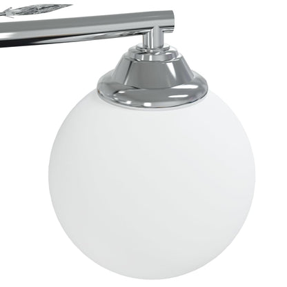 Berkfield Ceiling Lamp with Round Glass Shades for 4 G9 LED Lights