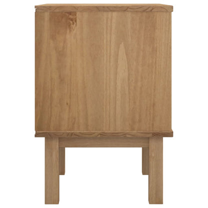 Berkfield Bedside Cabinet OTTA Brown&Grey 46x39.5x57 cm Solid Wood Pine