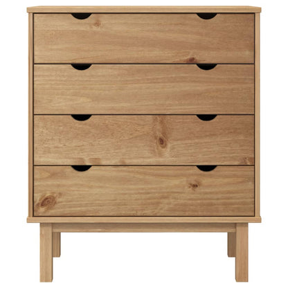Berkfield Drawer Cabinet OTTA 76.5x39.5x90cm Solid Wood Pine