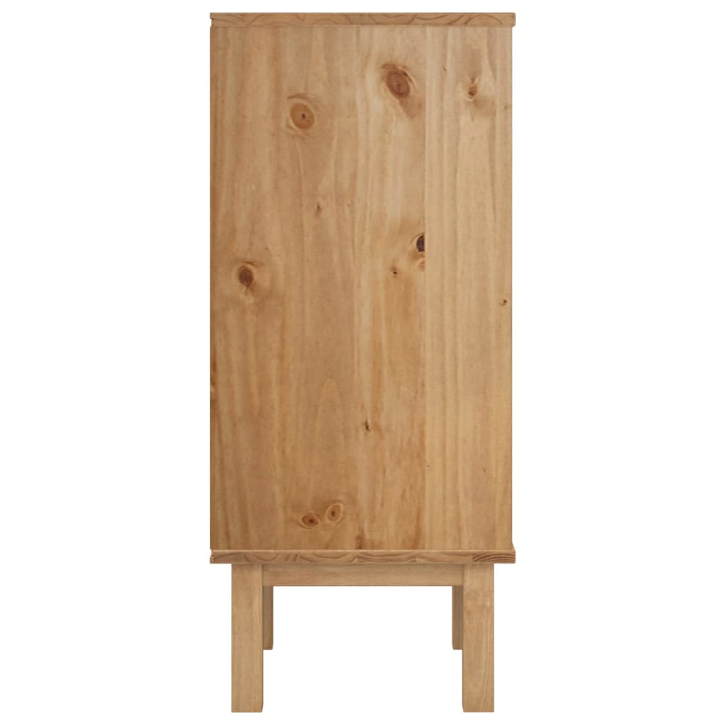 Berkfield Drawer Cabinet OTTA 76.5x39.5x90cm Solid Wood Pine