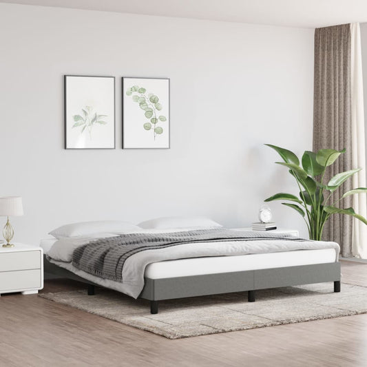 Berkfield Bed Frame Dark Grey 180x200 cm 6FT Super King Fabric