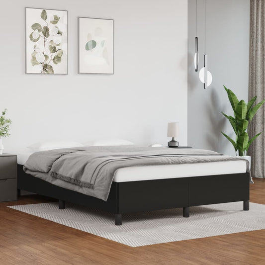 Berkfield Bed Frame Black 135x190 cm 4FT6 Double Faux Leather