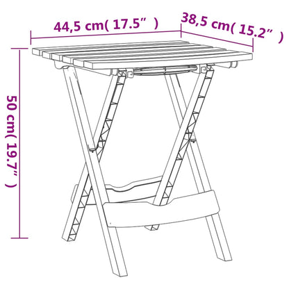 Berkfield 3 Piece Garden Lounge Set White HDPE and PP